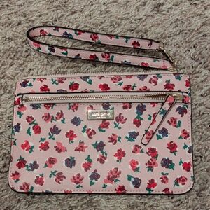 Kate Spade Pink Floral Wristlet